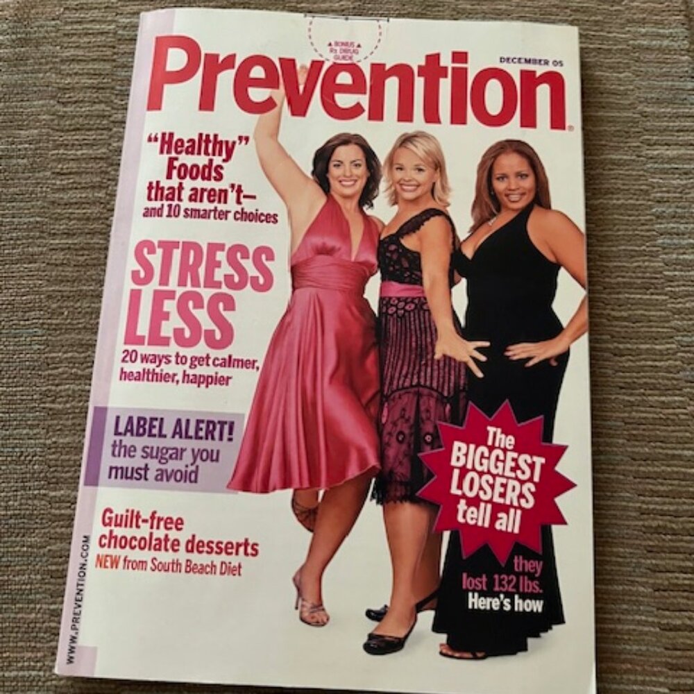 2/$40 Prevention Magazine Dec 2005 Vol 57 N0 12 Fitness Diet The Biggest Loser